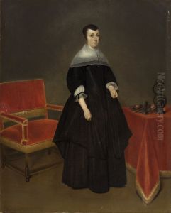 Portrait of Hermana von der Cruysse (1615-1705) by Gerard Ter Borch