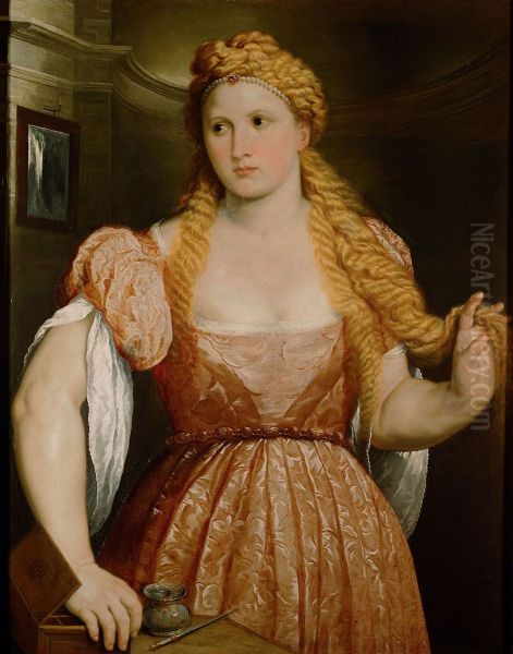 Young Woman at Dressing table - view 1
