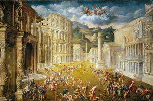 Gladiatorenkampf by Paris Bordone