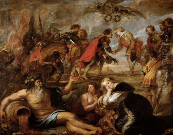 Begegnung Konig Ferdinands von Ungarn mit dem Kardinalinfanten Ferdinand vor der Schlacht bei Nordlingen - view 1