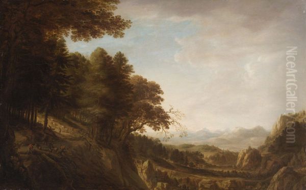 Waldige Gebirgslandschaft - view 1