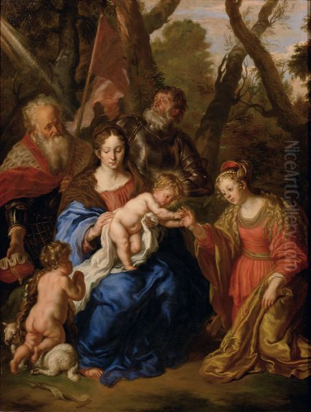 The Mystic Marriage of Saint Catherine of Alexandria with Saints Leopold and William - view 1