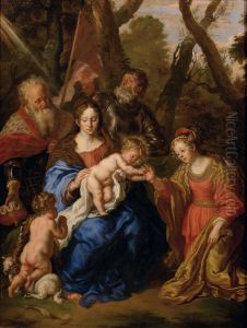 The Mystic Marriage of Saint Catherine of Alexandria with Saints Leopold and William