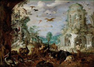 Landscape with Wild Beasts by Roelant Savery