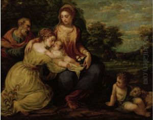 Hl. Familie mit Katharina und Johannesknaben Hl. Familie mit Katharina und Johannesknaben