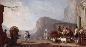 Reconciliation of Jacob with Esau by Johann Heinrich Schonfeld