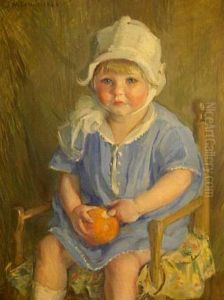 Baby's Portrait by James Lewis Caw