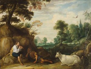 Merkur, Argus und Io by David The Elder Teniers