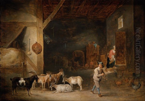 Goat Barn with Flute-player - view 1