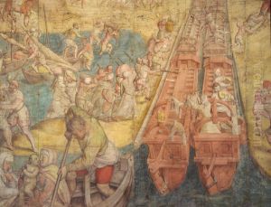 Kriegszug Kaiser Karls V. gegen Tunis (1535): Abbruch des Lagers und Einschiffung zur Ruckfahrt
