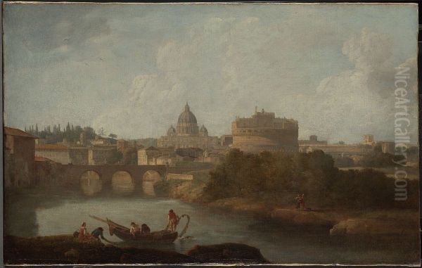 Engelsburg und St. Peter in Rom - view 1