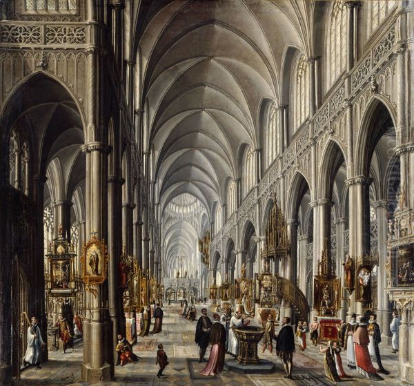 Inneres einer gotischen Kirche - view 1