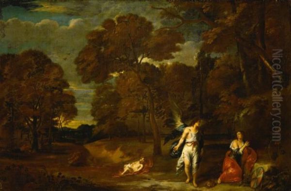 Landscape with Hagar and the angel - view 1