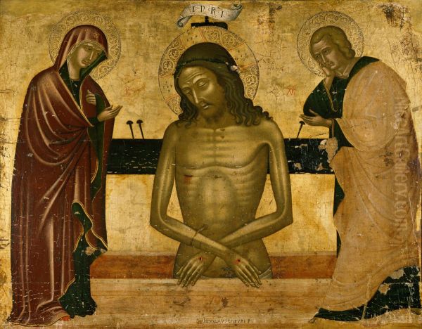 Christus als Schmerzensmann mit Maria und Johannes - view 1