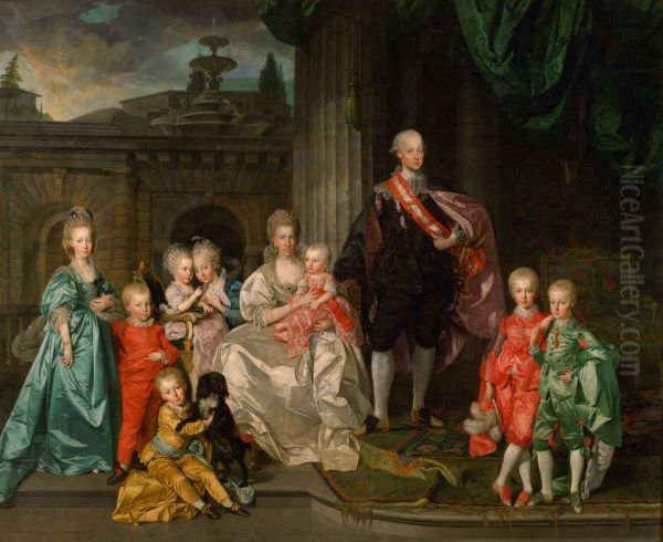 Leopold I, Grand Duke of Tuscany with his wife Maria Luisa and their children - view 1