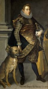 Erzherzog Maximilian Ernst (1583-1616) mit Jagdhund by Joseph The Elder Heintz