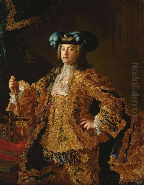 Herzog Franz (I.) Stephan von Lothringen (1708-1765), in reichem Hofkleid, Kniestuck - view 1