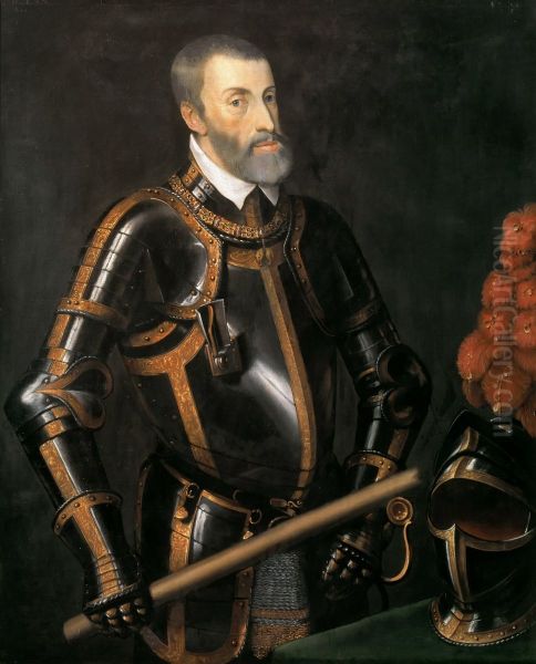 Emperor Charles V in armor - view 1