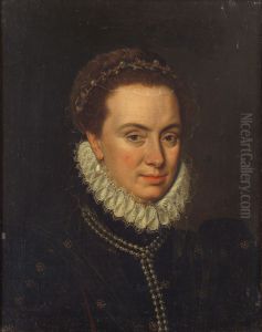 Margarete von Parma (1522-1586), Brustbild der etwa Vierzigjahrgen