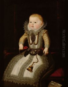 Infantin Maria Anna (1606-1646), Kaiserin, im Alter von 4 bis 5 Monaten, Bildnis in ganzer Figur