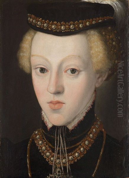 Erzherzogin Johanna (1547-1578), Grossherzogin von Toskana im Alter von etwa 9 - 10 Jahren, Brustbild - view 1