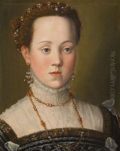 Erzherzogin Anna (1549-1580), Konigin von Spanien, Brustbild