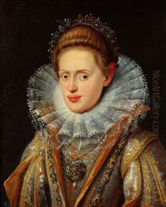 Erzherzogin Anna (1585-1618), Gemahlin von Kaiser Matthias und Tochter von Erzherzog Ferdinand II., Landesfurst von Tirol; Brustbild