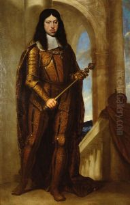 Emperor Leopold I in coronation armor by Pietro Liberi