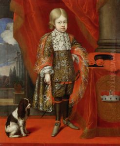 Portrait of Kaiser Joseph I. (1678-1711) at the age of six by Benjamin Block