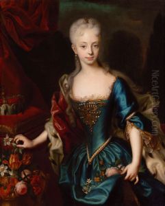 Erzherzogin Maria Theresia (1717-1780) im Alter von elf Jahren, Kniestuck