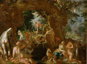 Diana und Actaeon by Joachim Wtewael (Uytewael)