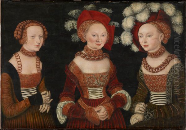 Die Prinzessinnen Sibylla (1515-1592), Emilia (1516-1591) und Sidonia (1518-1575) von Sachsen - view 1