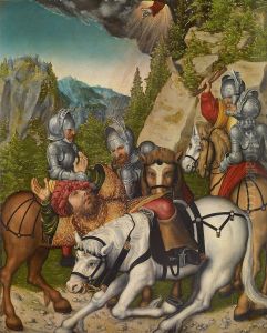 Paulussturz / Die Bekehrung des hl. Paulus by Lucas The Younger Cranach