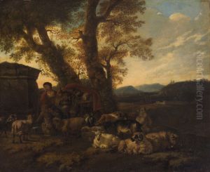 Campagna-Landschaft by Jacob Van Der Does