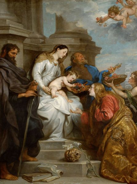 Maria mit Kind und den Hll.Rosalia, Petrus und Paulus - view 1