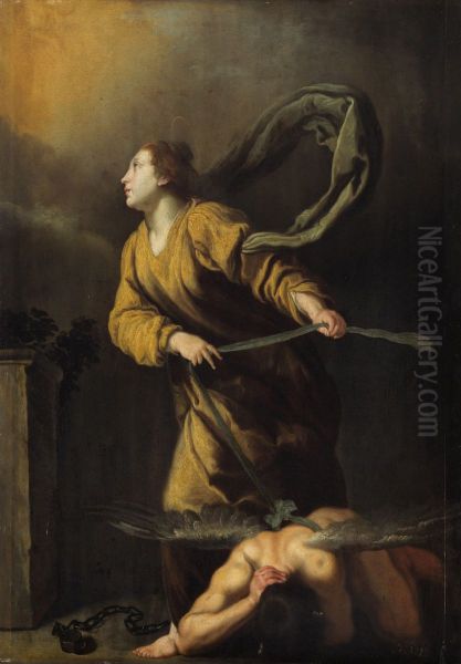 St. Juliana of Nicomedia defeats the devil - view 1