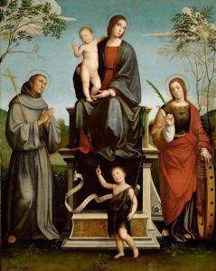 Mary with Child, St. Francis, St. Catherine and young St. John the Baptist