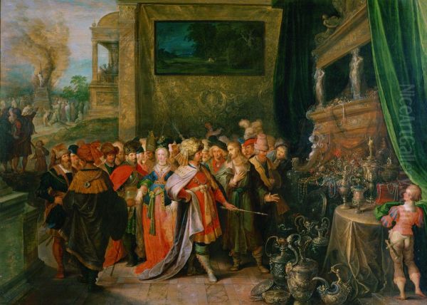 Croesus shows Solon his treasures - view 1