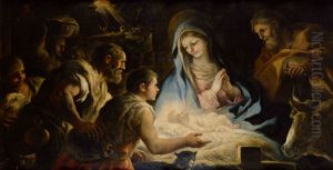 Adoration of the Shepherds (1696) by Luca Giordano