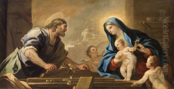 Holy Family with Joseph at the Carpenter's Bench - view 1