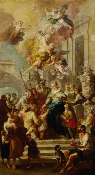 Almosenspende der Hl. Elisabeth von Portugal - view 1