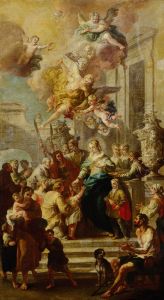 Alms donation from St. Elizabeth of Portugal