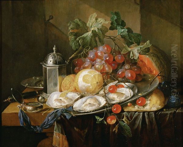 Fruit Still Life with Oysters - view 1