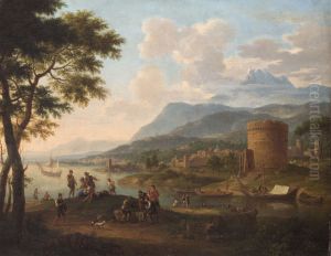 Italienische Abendlandschaft Italienische Abendlandschaft