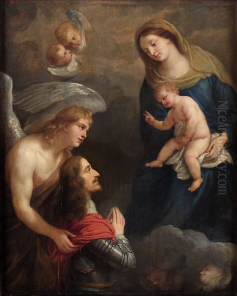 Archduke Leopold Wilhelm in prayer before the Madonna - view 1
