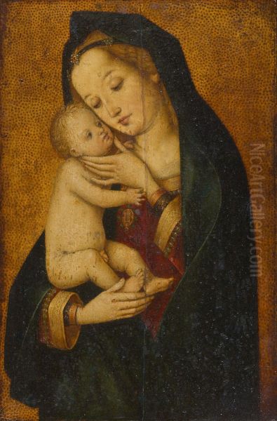 Maria, das Kind liebkosend - view 1