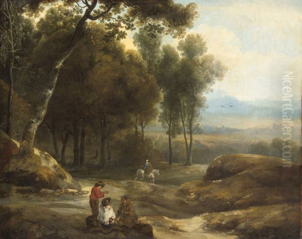 Forest Landscape with Figures - view 1