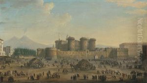 Largo di Castello in Neapel by Antonio Joli
