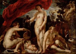 Die Tochter des Kekrops finden den kleinen Erichthonios by Jacob Jordaens