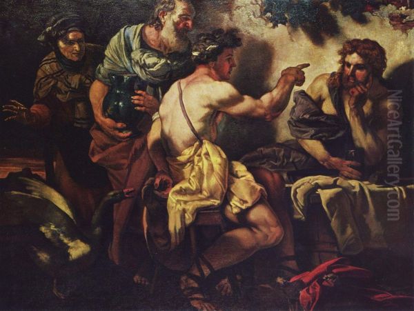 Jupiter und Merkur bei Philemon und Baucis - view 1